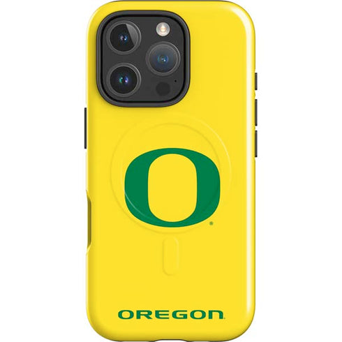University of Oregon Mesh Yellow iPhone 16 Pro Magsafe Impact Case
