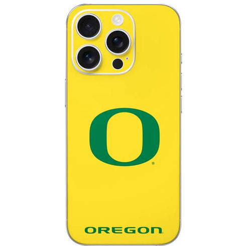University of Oregon Mesh Yellow iPhone 16 Pro Skin