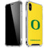University of Oregon Mesh Yellow iPhone X/XS Clear Case