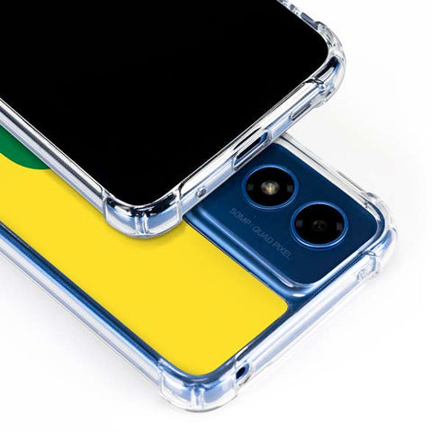 University of Oregon Mesh Yellow Moto G 5G (2024) Clear Case