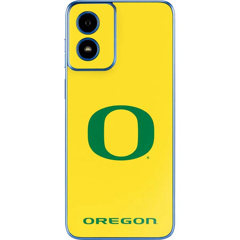 University of Oregon Mesh Yellow Moto G Play 4G (2024) Skin