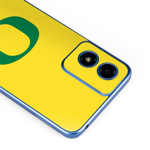 University of Oregon Mesh Yellow Moto G Play 4G (2024) Skin