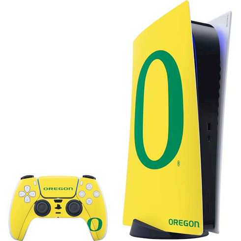 University of Oregon Mesh Yellow PlayStation PS5 Skins