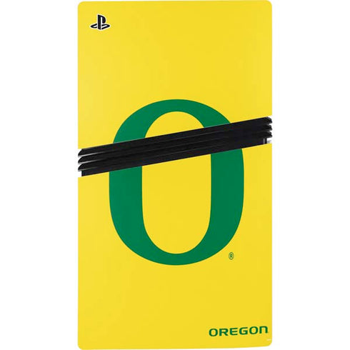 University of Oregon Mesh Yellow PS5 Pro Console Skin
