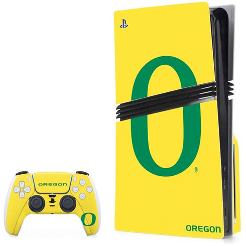 University of Oregon Mesh Yellow PS5 Pro Disk Bundle Skin