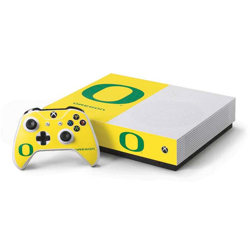 University of Oregon Mesh Yellow Xbox One Skins