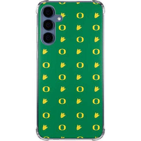 University of Oregon Pattern Galaxy A55 5G Clear Case