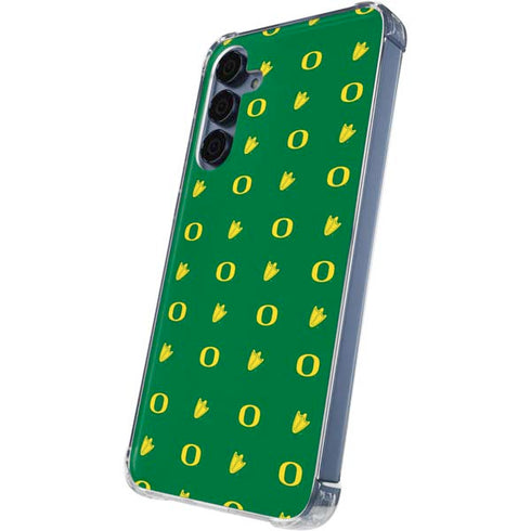 University of Oregon Pattern Galaxy A55 5G Clear Case
