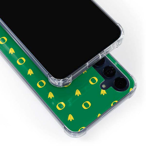 University of Oregon Pattern Galaxy A55 5G Clear Case