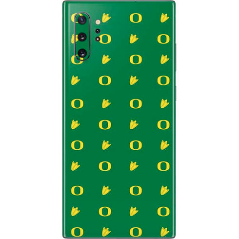 University of Oregon Pattern Galaxy Note 10 Plus Skin