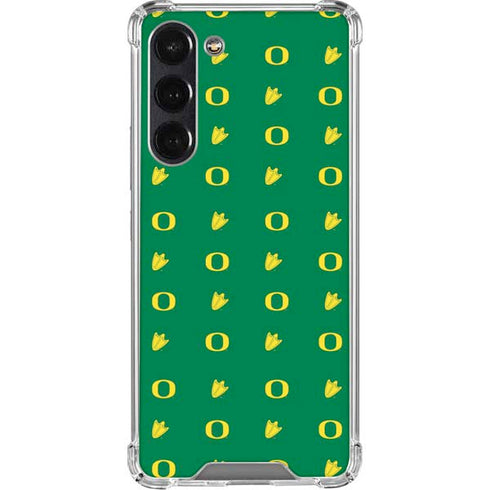 University of Oregon Pattern Galaxy S24 FE Clear Case