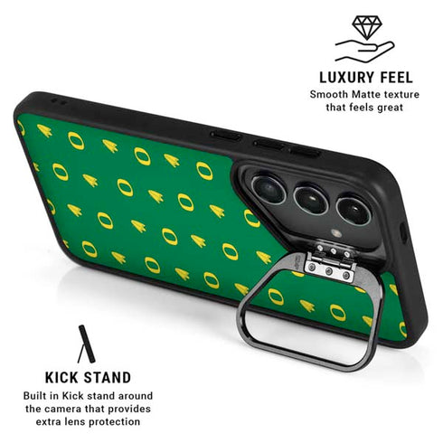 University of Oregon Pattern Galaxy S25 Plus Kickstand Case