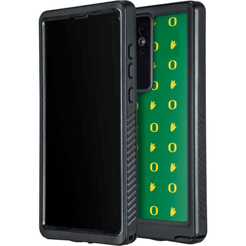 University of Oregon Pattern Galaxy S24 Ultra Waterproof Case