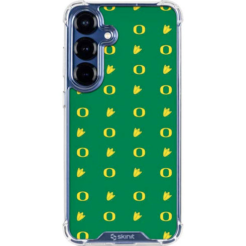 University of Oregon Pattern Galaxy S25 Clear Case