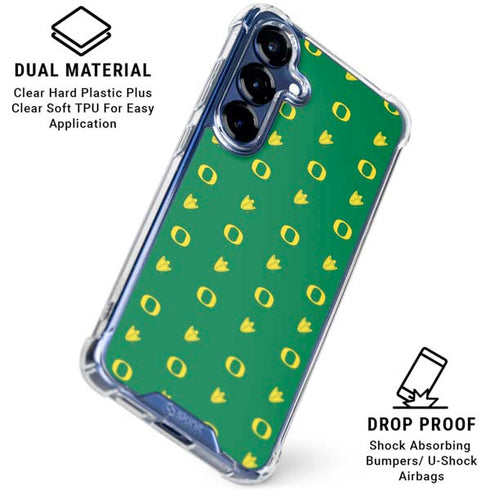 University of Oregon Pattern Galaxy S25 Clear Case