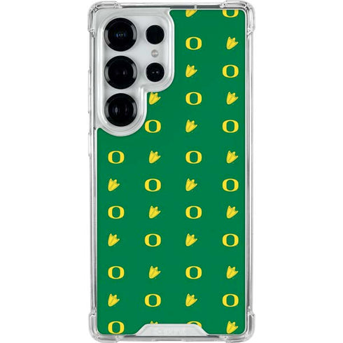 University of Oregon Pattern Galaxy S25 Ultra Clear Case