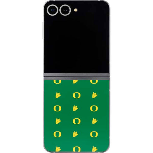 University of Oregon Pattern Galaxy Z Flip6 Skin