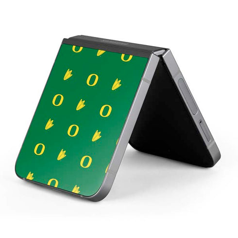 University of Oregon Pattern Galaxy Z Flip6 Skin
