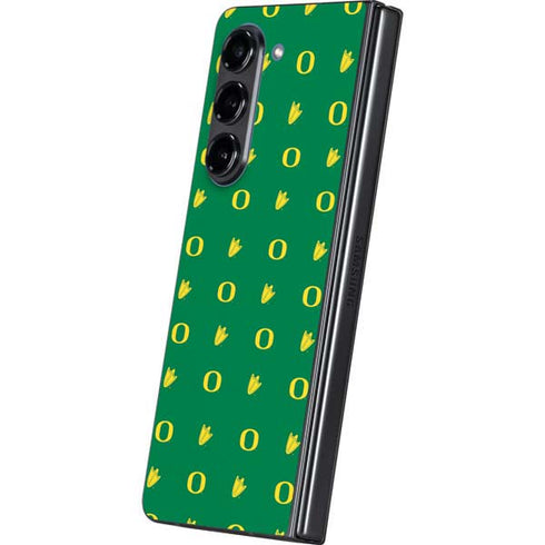 University of Oregon Pattern Galaxy Z Fold5 5G Skin