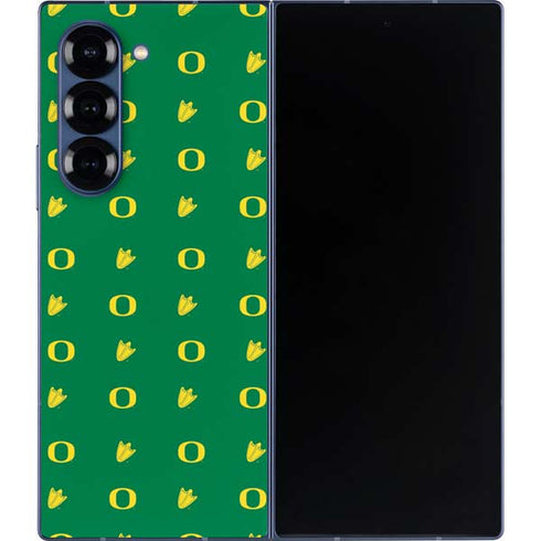 University of Oregon Pattern Galaxy Z Fold6 Skin