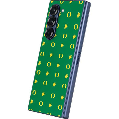 University of Oregon Pattern Galaxy Z Fold6 Skin