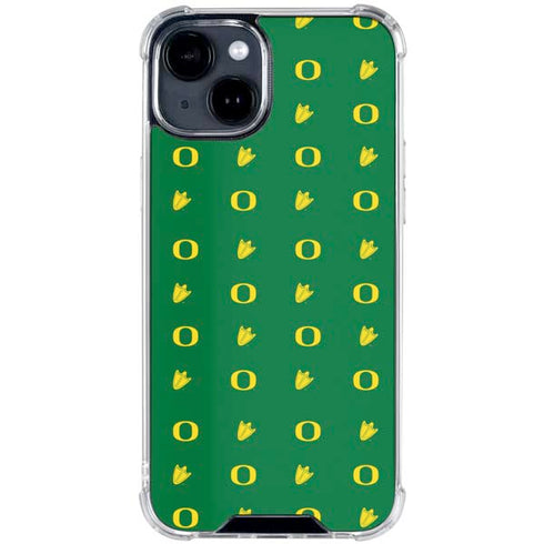University of Oregon Pattern iPhone 15 Clear Case
