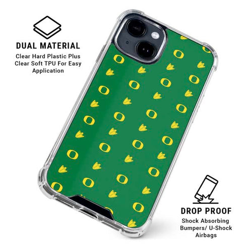 University of Oregon Pattern iPhone 15 Clear Case
