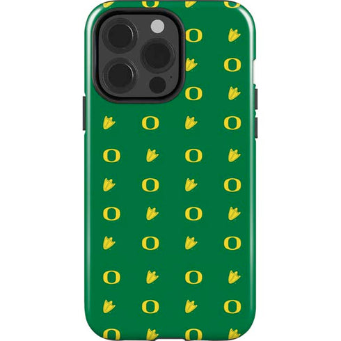 University of Oregon Pattern iPhone 15 Pro Impact Case