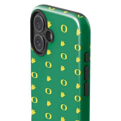 University of Oregon Pattern iPhone 16 Plus Impact Case