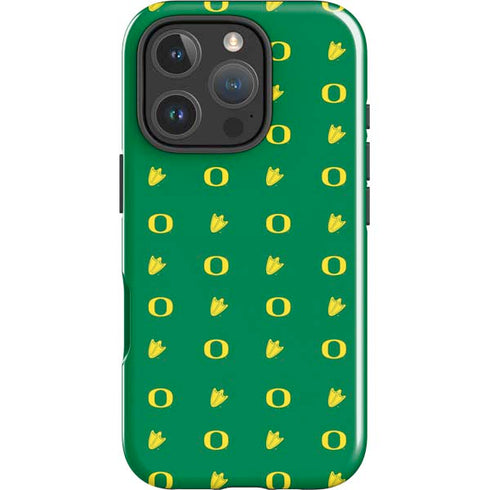 University of Oregon Pattern iPhone 16 Pro Impact Case