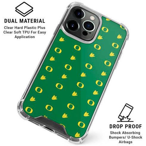 University of Oregon Pattern iPhone 16 Pro Max Clear Case