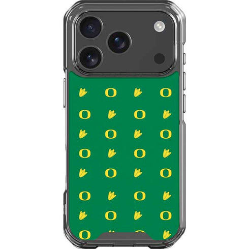 University of Oregon Pattern iPhone 18 Pro Clear Case