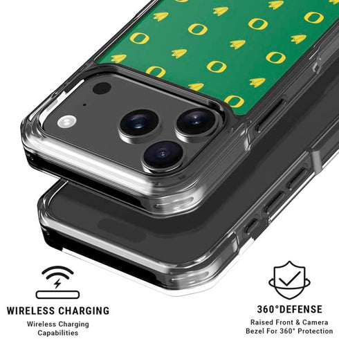 University of Oregon Pattern iPhone 18 Pro Clear Case