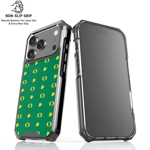 University of Oregon Pattern iPhone 18 Pro Clear Case