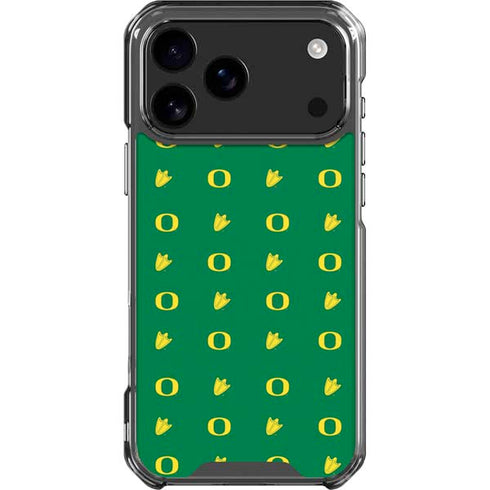 University of Oregon Pattern iPhone 18 Pro Max Clear Case