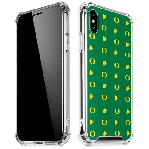 University of Oregon Pattern iPhone X/XS Clear Case