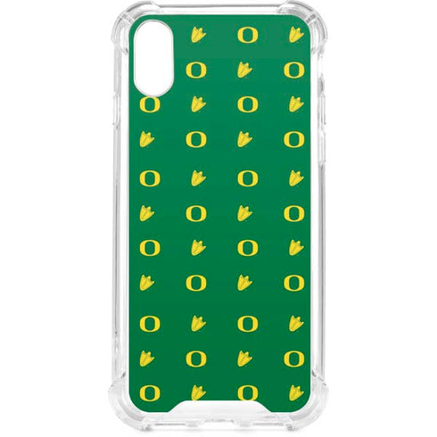 University of Oregon Pattern iPhone XS Clear Case