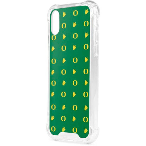 University of Oregon Pattern iPhone XS Clear Case