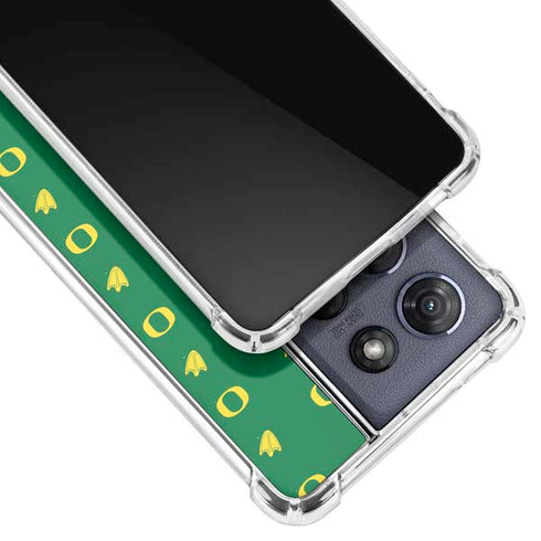 University of Oregon Pattern Moto G 5G (2025) Clear Case