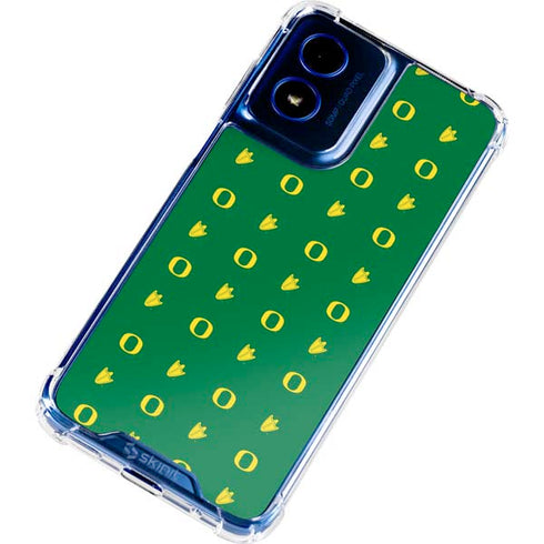 University of Oregon Pattern Moto G 5G (2024) Clear Case