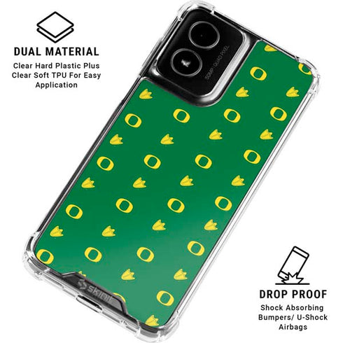 University of Oregon Pattern Moto G Power 5G (2024) Clear Case