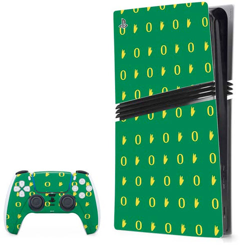 University of Oregon Pattern PlayStation PS5 Skins