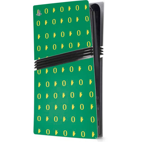 University of Oregon Pattern PS5 Pro Console Skin