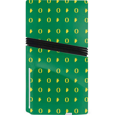 University of Oregon Pattern PS5 Pro Disk Console Skin