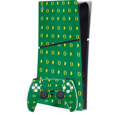 University of Oregon Pattern PlayStation PS5 Skins