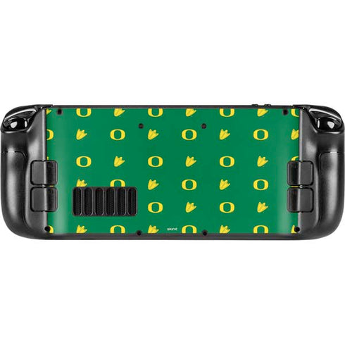 University of Oregon Pattern Steam Deck Handheld Gaming Computer Skin