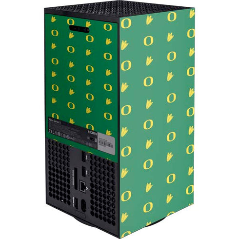University of Oregon Pattern XBox Series X Digital Edition Console Skin