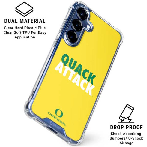 University of Oregon Quack Attack Galaxy S25 Plus Clear Case