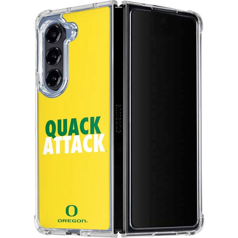 University of Oregon Quack Attack Galaxy Z Fold5 5G Clear Case