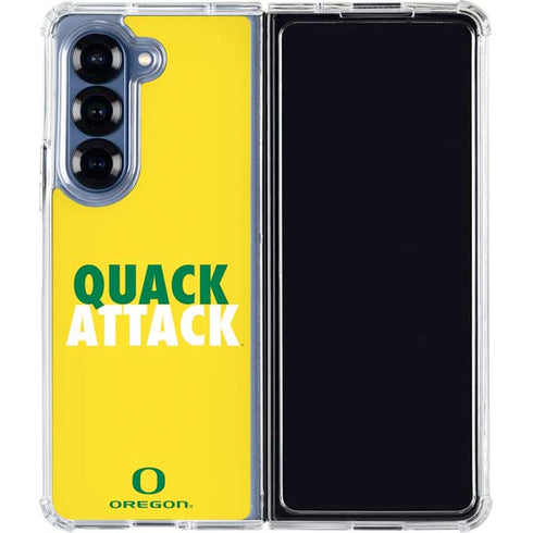 University of Oregon Quack Attack Galaxy Z Fold6 Clear Case